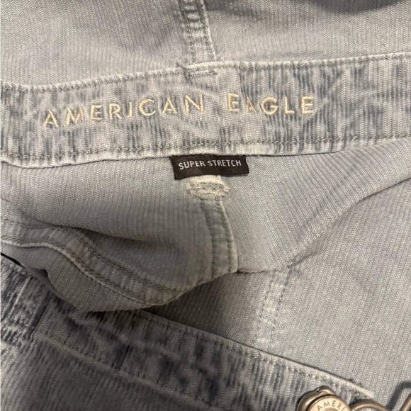 American Eagle Outfitters Light Gray Denim Overalls - Picture 4 of 6